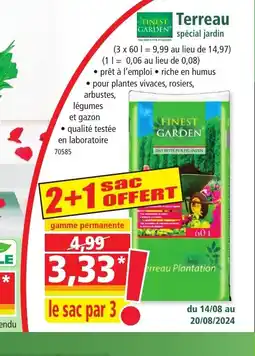 Norma FINEST Terreau offre