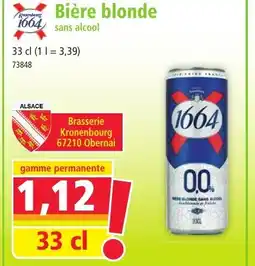 Norma 1664 Bière blonde offre