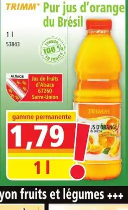 Norma TRIMM® Pur jus d'orange offre