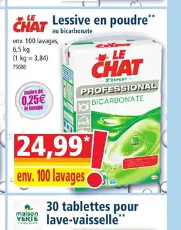Norma LE CHAT Lessive en poudre offre