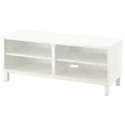 IKEA BestÅ Banc tv, blanc, 120x40x48 cm offre