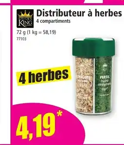 Norma Distributeur à herbes offre