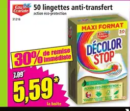 Norma 50 lingettes anti-transfert offre