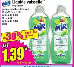 Norma MIR Liquide vaisselle offre