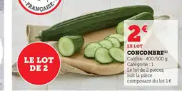 Super U CONCOMBRE offre