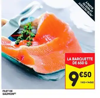 Leader Price Filet de saumon offre