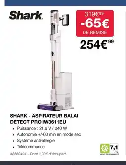 Costco SHARK - ASPIRATEUR BALAI DETECT PRO IW3611EU offre