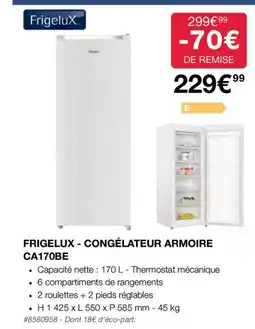 Costco FRIGELUX-CONGÉLATEUR ARMOIRE offre
