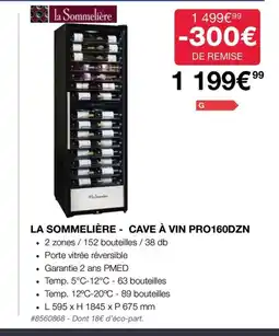 LA SOMMELIÈRE - CAVE À VIN PRO160DZN