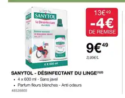 Costco SANYTOL - DÉSINFECTANT DU LINGE (1)(2) offre