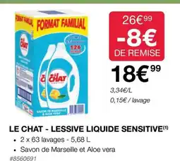 Costco LE CHAT - LESSIVE LIQUIDE SENSITIVE (1) offre