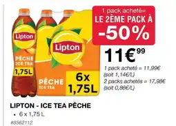 Costco LIPTON - ICE TEA PÊCHE offre