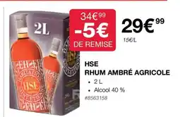 Costco HSE RHUM AMBRÉ AGRICOLE offre