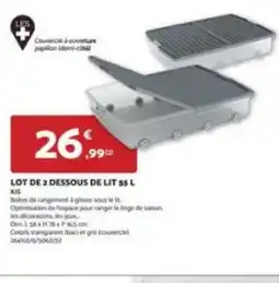Bricomarché LOT DE 2 DESSOUS DE LIT 55 L offre