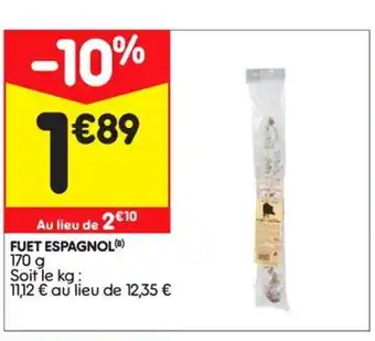 Leader Price Fuet espagnol offre