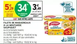 Intermarché Saupiquet - filets de maquereaux à la moutarde offre