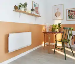 Castorama Radiateur électrique à double coeur de chauffe Deltacalor Dune 1000W offre