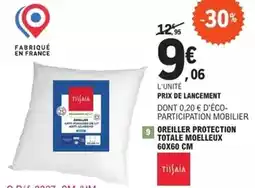 E.Leclerc Teijaia - oreiller protection totale moelleux offre