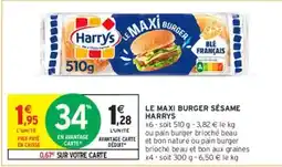Intermarché Harry's - le maxi burger sesame offre
