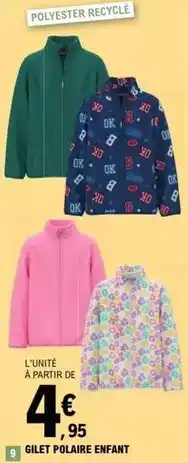 E.Leclerc Gilet polaire enfant offre