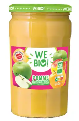Carrefour Market WE BIO Compote Bio Sans sucres ajoutés offre