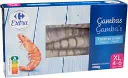 Carrefour CARREFOUR EXTRA Gambas entières crues surgelées offre
