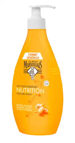 Carrefour LE PETIT MARSEILLAIS Lait corps Format généreux offre