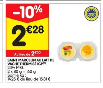 Leader Price Saint marcelin au lait de offre