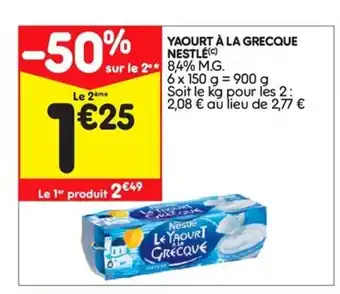 Yaourt à la grecque nestlé
