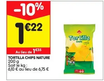 Leader Price Tortilla chips nature offre