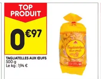 Leader Price Tagliatelles aux œufs offre