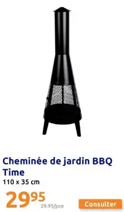 Action Cheminée de jardin BBQ Time offre