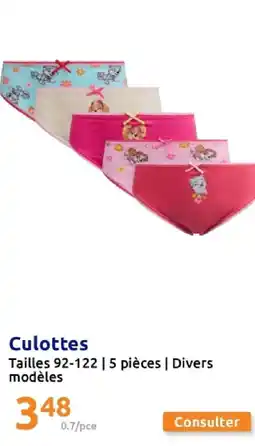 Action Culottes offre