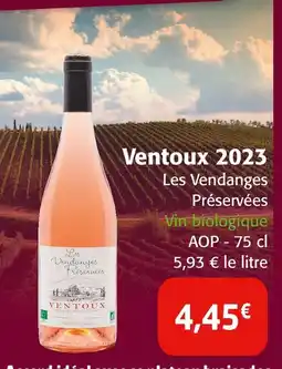 Les Vendanges Préservées Ventoux 2023
