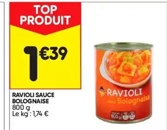 Leader Price Ravioli sauce offre