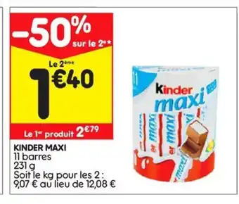 Leader Price Kinder maxi offre
