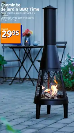 Action Cheminée de jardin BBQ Time offre