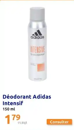 Action Déodorant Adidas Intensif 150 ml offre