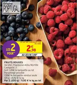 Intermarché FRUITS ROUGES offre