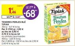 Intermarché TENDRES PERLES BLÉ TIPIAK offre