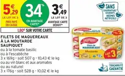 Intermarché FILETS DE MAQUEREAUX À LA MOUTARDE SAUPIQUET offre