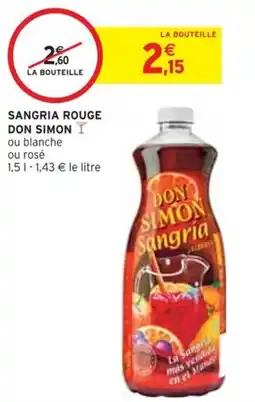Intermarché SANGRIA ROUGE DON SIMON I ou blanche offre