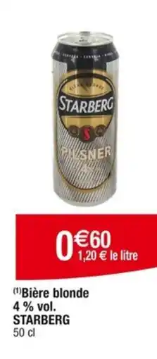 Cora x Carrefour (1)Bière blonde 4% vol. STARBERG 50 cl offre