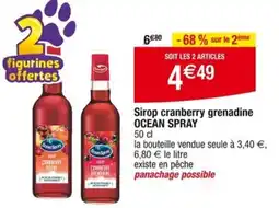 Cora x Carrefour Sirop cranberry grenadine OCEAN SPRAY offre