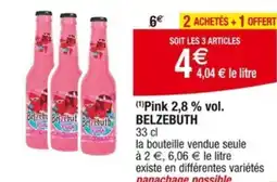 Cora x Carrefour (1) Pink 2,8 % vol. BELZEBUTH offre