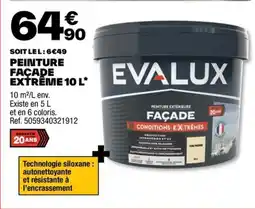 Brico Dépôt PEINTURE FAÇADE EXTRÊME 10 L* offre