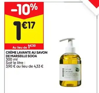 Leader Price Crème lavante au savon offre