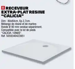 Brico Dépôt RECEVEUR EXTRA-PLAT RESINE "CALICIA" offre