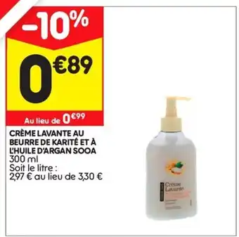Crème lavante au