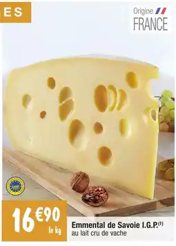 Migros Emmental de Savoie I.G.P.(¹) le kg au lait cru de vache offre